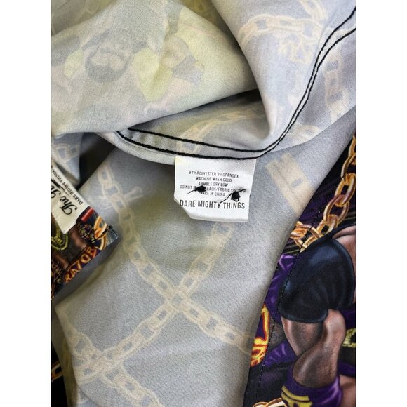 RSVLTS WWE Razor Ramone Short Sleeve Shirt Men's Small Black Button Up Wrestling - Picture 12 of 13